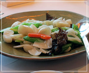 「欣圖軒」にて、最高の美味しさだった野菜炒め。